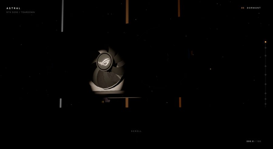 Astral RTX 5090 concept website by Zero to One
