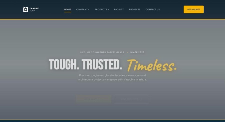 Classic Tuff website screenshot