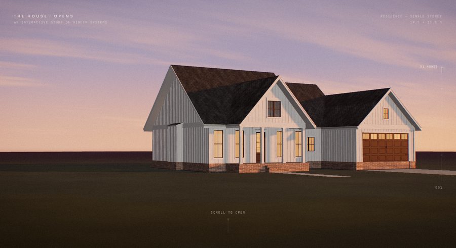 The House Opens concept website by Zero to One