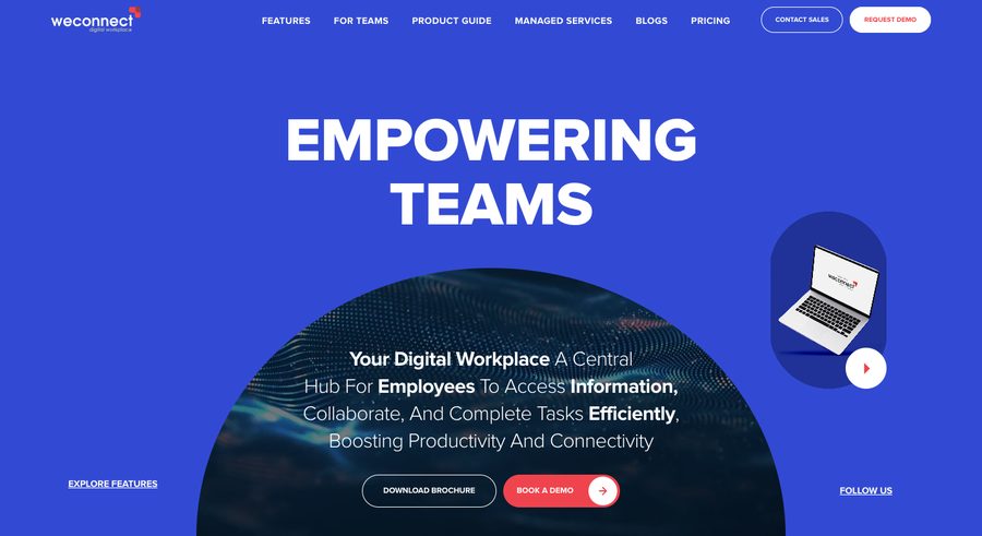 WeConnect website screenshot